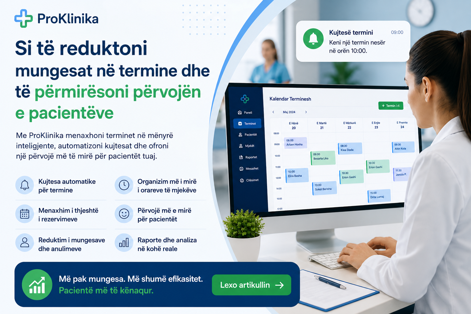 Si të reduktoni mungesat në termine dhe të përmirësoni përvojën e pacientëve